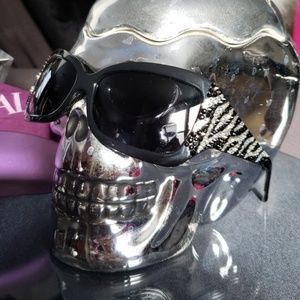 Jimmy Crystal zebra sunglasses NWOT
